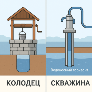 Колодец или скважина